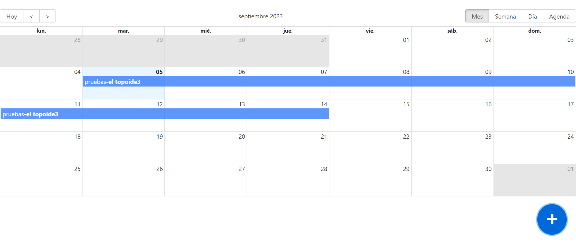 Calendar App